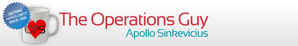 The Operations Guy - Apolinaras "Apollo" Sinkevicius